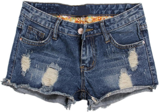 Womens Vintage Fringe Denim Shorts Jeans Vary Styles